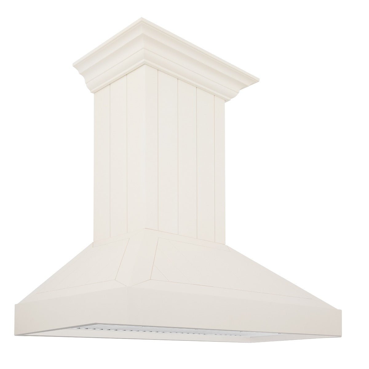 ZLINE 36 in. Wooden Wall Mount Range Hood in White, KPTT-36 - Smart Kitchen Lab