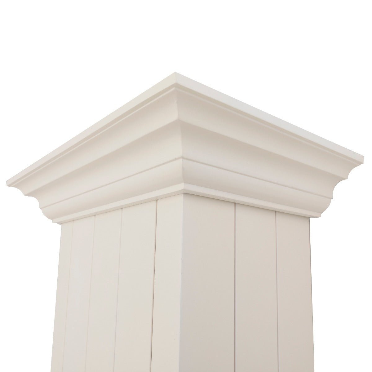 ZLINE 36 in. Wooden Wall Mount Range Hood in White, KPTT-36 - Smart Kitchen Lab