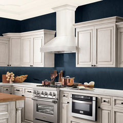 ZLINE 36 in. Wooden Wall Mount Range Hood in White, KPTT-36 - Smart Kitchen Lab