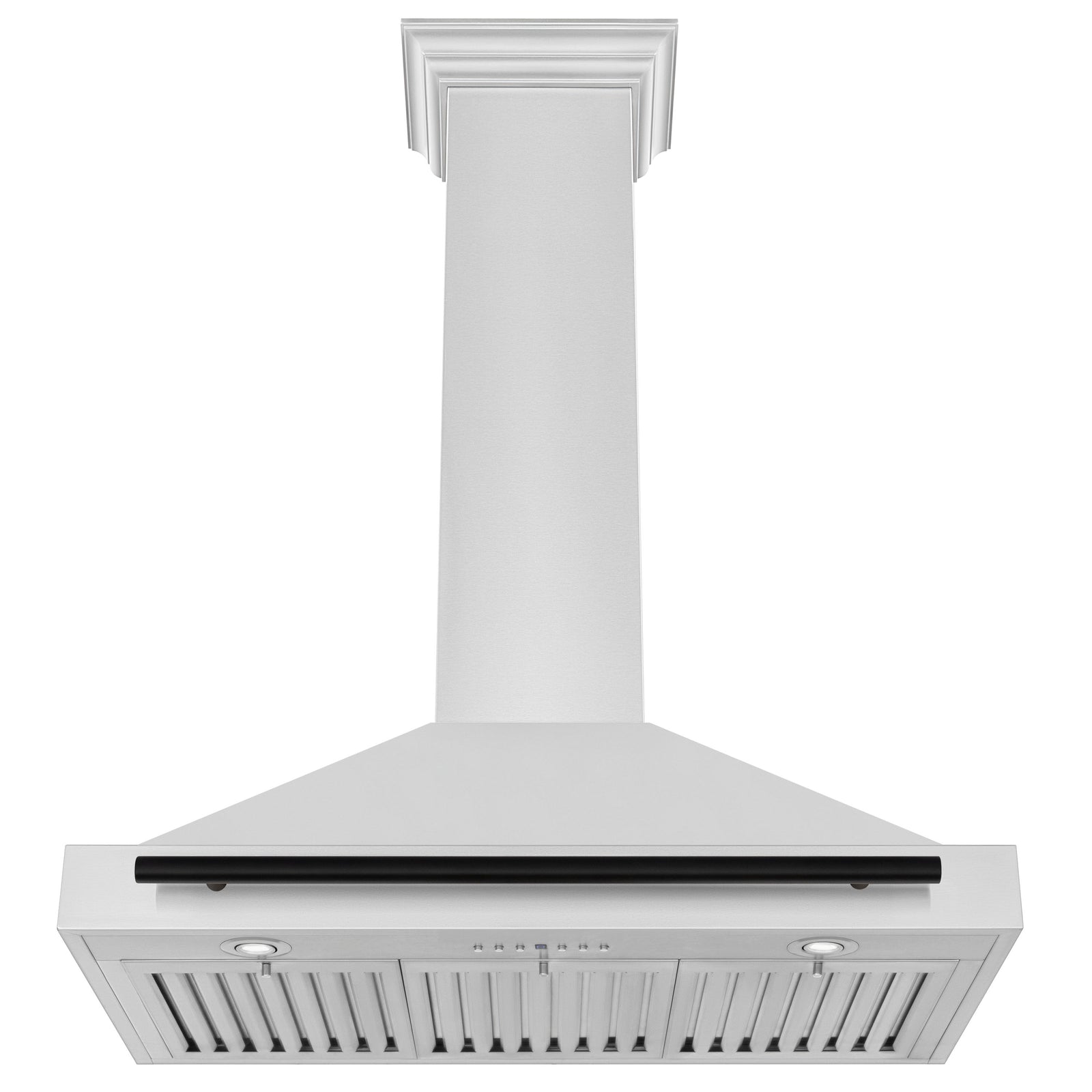 ZLINE 36 Inch Autograph Edition Stainless Steel Range Hood with Matte Black Handle, KB4STZ-36-MB - Smart Kitchen Lab