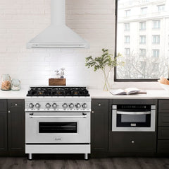ZLINE 36 Inch Stainless Steel Range Hood with Stainless Steel Handle, KB4STX-36 - Smart Kitchen Lab