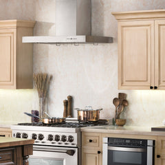 ZLINE 42 in. Convertible Vent Wall Mount Range Hood in Stainless Steel, KE-42 - Smart Kitchen Lab