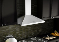 ZLINE 42 in. Convertible Vent Wall Mount Range Hood in Stainless Steel with Crown Molding, KL2CRN-42 - Smart Kitchen Lab