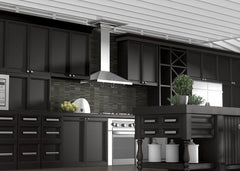 ZLINE 42 in. Convertible Vent Wall Mount Range Hood in Stainless Steel with Crown Molding, KL2CRN-42 - Smart Kitchen Lab