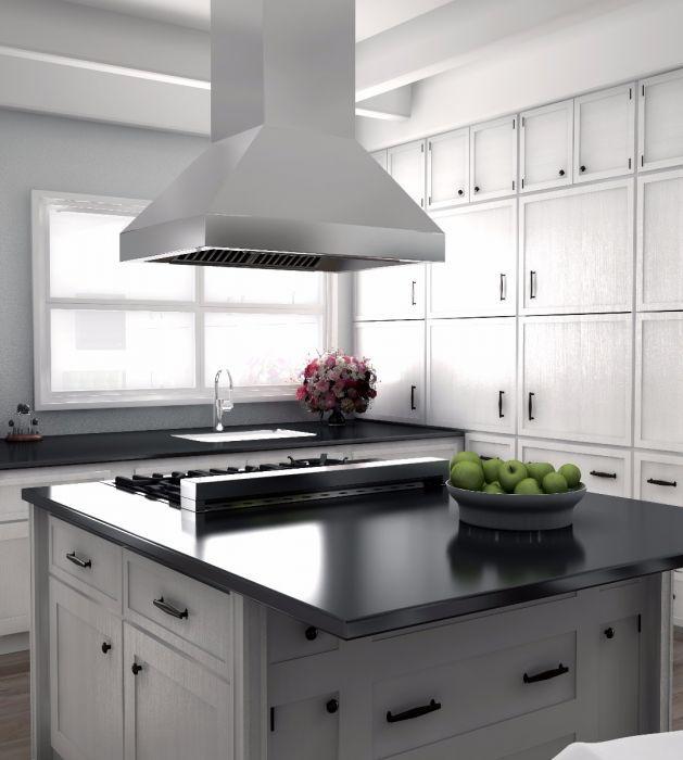 ZLINE 42 in. Outdoor/Indoor Island Stainless Range Hood, 597i-304-42 - Smart Kitchen Lab
