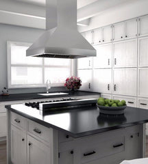 ZLINE 42 in. Outdoor/Indoor Island Stainless Range Hood, 597i-304-42 - Smart Kitchen Lab