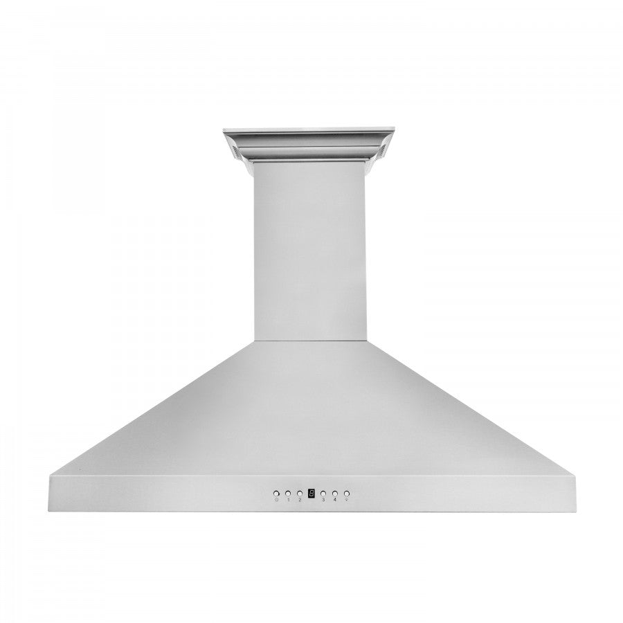 ZLINE 42 in. Stainless Steel Wall Range Hood with Built-in CrownSound® Bluetooth Speakers, KL3CRN-BT-42 - Smart Kitchen Lab