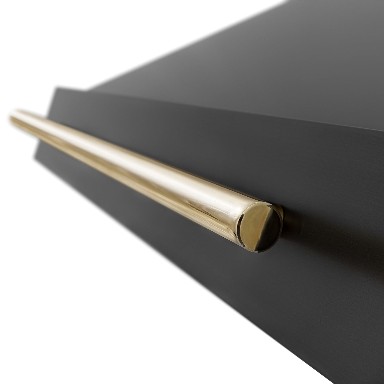 ZLINE 48 in. Autograph Edition Black Stainless Steel Range Hood with Gold Handle, BS655Z-48-G - Smart Kitchen Lab