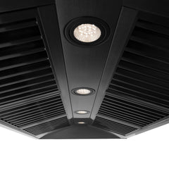ZLINE 48 in. Autograph Edition Black Stainless Steel Range Hood with Gold Handle, BS655Z-48-G - Smart Kitchen Lab