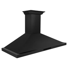 ZLINE 48 in. Black Stainless Steel Indoor Wall Range Hood with BlueTooth Crown Molding, BSKBNCRN-BT-48 - Smart Kitchen Lab