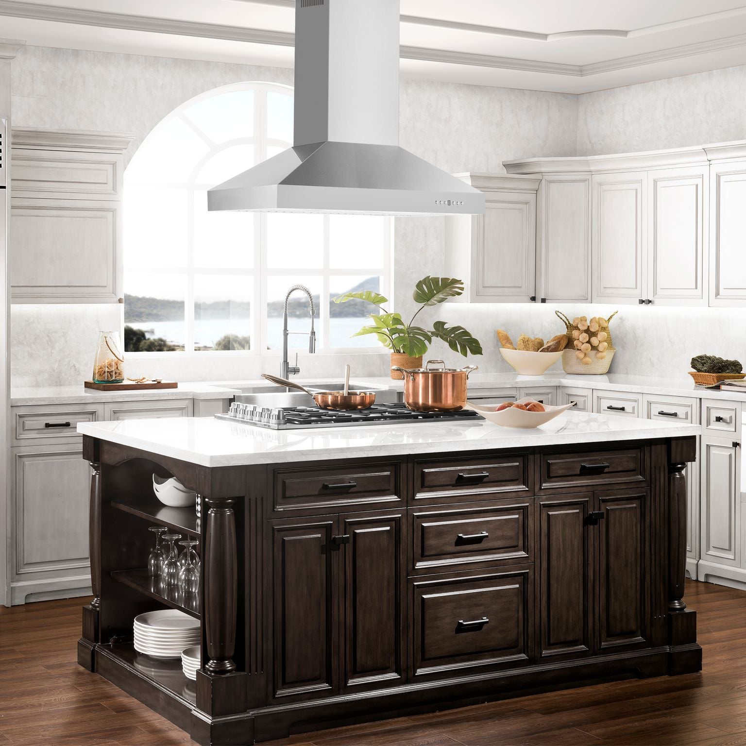 ZLINE 48 In. Convertible Island Mount Range Hood in Stainless Steel, KL3i-48 - Smart Kitchen Lab