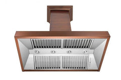 ZLINE 48 in. Copper Wall Range Hood with Crown Molding, 8667C-48 - Smart Kitchen Lab