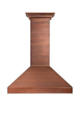 ZLINE 48 in. Copper Wall Range Hood with Crown Molding, 8667C-48 - Smart Kitchen Lab