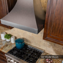 ZLINE 48 in. Designer Series DuraSnow® Stainless Finish Indoor Wall Range Hood, 8632S-48 - Smart Kitchen Lab