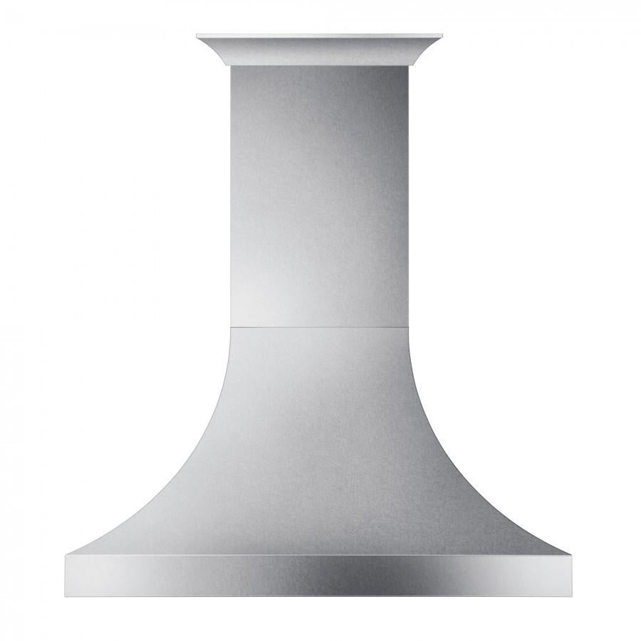 ZLINE 48 in. Designer Series DuraSnow® Stainless Finish Indoor Wall Range Hood, 8632S-48 - Smart Kitchen Lab