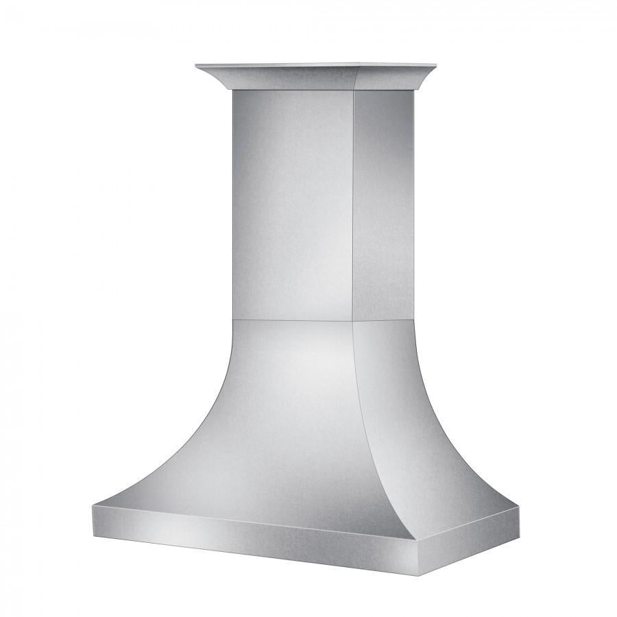 ZLINE 48 in. Designer Series DuraSnow® Stainless Finish Indoor Wall Range Hood, 8632S-48 - Smart Kitchen Lab