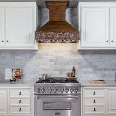 ZLINE 48 in. Designer Wooden Wall Mount Range Hood in Walnut, 373RR-48 - Smart Kitchen Lab
