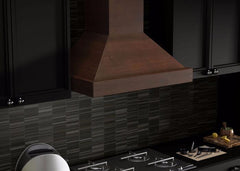 ZLINE 48 in. Designer Wooden Wall Mount Range Hood in Walnut, KBRR-48 - Smart Kitchen Lab