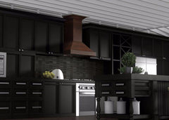 ZLINE 48 in. Designer Wooden Wall Mount Range Hood in Walnut, KBRR-48 - Smart Kitchen Lab