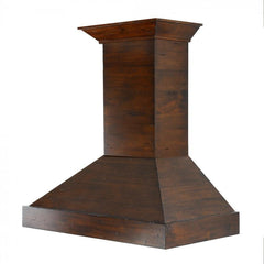 ZLINE 48 in. Designer Wooden Wall Mount Range Hood in Walnut, KBRR-48 - Smart Kitchen Lab