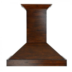 ZLINE 48 in. Designer Wooden Wall Mount Range Hood in Walnut, KBRR-48 - Smart Kitchen Lab