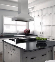 ZLINE 48 in. Ducted Island Mount Range Hood in Outdoor Approved Stainless Steel, 697i-304-48 - Smart Kitchen Lab