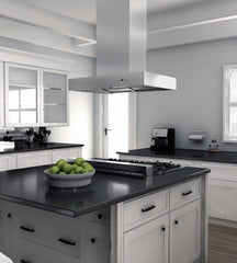 ZLINE 48 In. Ducted Professional Island Mount Range Hood in Stainless Steel, KECOMi-48 - Smart Kitchen Lab