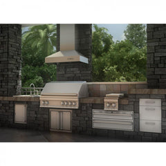 ZLINE 48 in. Ducted Wall Mount Range Hood in Outdoor Approved Stainless Steel, 697-304-48 - Smart Kitchen Lab