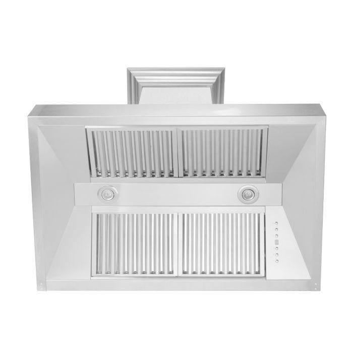 ZLINE 48 in. DuraSnow® Stainless Steel Range Hood with DuraSnow® Shell, 8654SN-48 - Smart Kitchen Lab