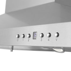 ZLINE 48 in. Island Mount Range Hood in Stainless Steel with Built-in CrownSound Bluetooth Speakers, GL2iCRN-BT-48 - Smart Kitchen Lab