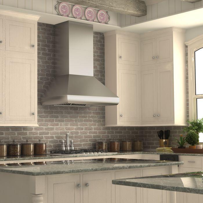 ZLINE 48 in. Professional Convertible Vent Wall Mount Range Hood in Stainless Steel, 587-48 - Smart Kitchen Lab