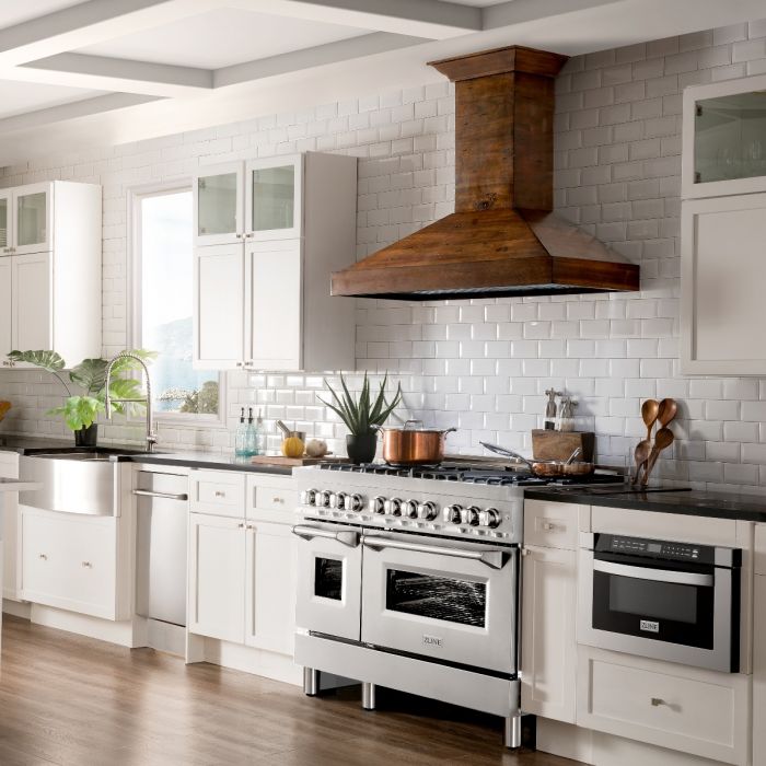 ZLINE 48 in. Professional Gas Burner and Electric Oven in Stainless Steel, RA48 - Smart Kitchen Lab