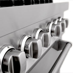 ZLINE 48 in. Professional Gas Burner and Electric Oven in Stainless Steel, RA48 - Smart Kitchen Lab