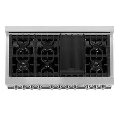 ZLINE 48 in. Professional Gas Burner and Electric Oven in Stainless Steel, RA48 - Smart Kitchen Lab