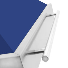 ZLINE 48 In. Stainless Steel Range Hood with Blue Matte Shell and Stainless Steel Handle, 8654STX-BM-48 - Smart Kitchen Lab
