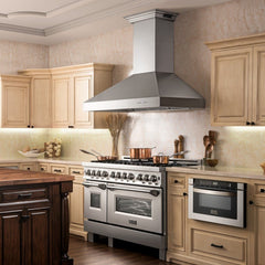 ZLINE 48 in. Stainless Steel Wall Range Hood with Built-in CrownSound® Bluetooth Speakers, 667CRN-BT-48 - Smart Kitchen Lab