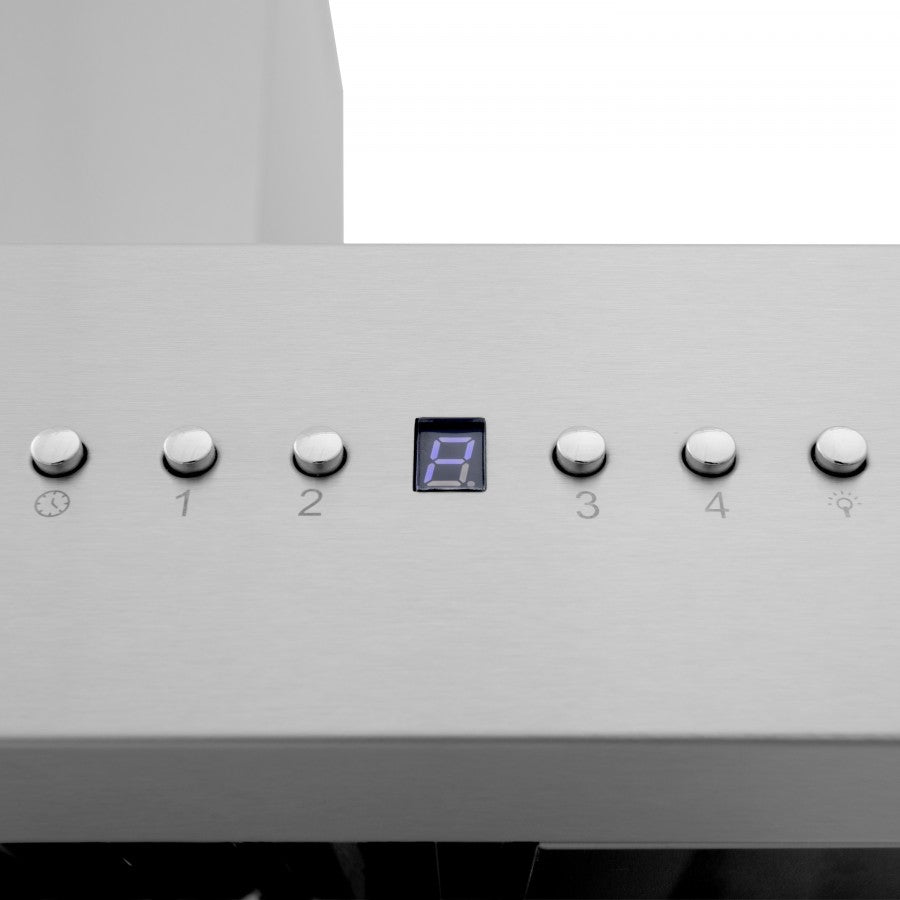 ZLINE 48 in. Stainless Steel Wall Range Hood with Built-in CrownSound® Bluetooth Speakers, 667CRN-BT-48 - Smart Kitchen Lab
