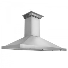 ZLINE 48 in. Stainless Steel Wall Range Hood with Built-in CrownSound® Bluetooth Speakers, KBCRN-BT-48 - Smart Kitchen Lab
