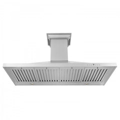 ZLINE 48 in. Stainless Steel Wall Range Hood with Built-in CrownSound® Bluetooth Speakers, KBCRN-BT-48 - Smart Kitchen Lab