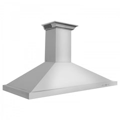 ZLINE 48 in. Stainless Steel Wall Range Hood with Built-in CrownSound® Bluetooth Speakers, KBCRN-BT-48 - Smart Kitchen Lab