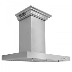 ZLINE 48 in. Stainless Steel Wall Range Hood with Built-in CrownSound® Bluetooth Speakers, KECRN-BT-48 - Smart Kitchen Lab