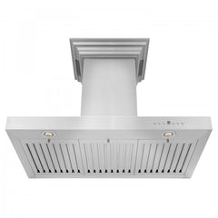 ZLINE 48 in. Stainless Steel Wall Range Hood with Built-in CrownSound® Bluetooth Speakers, KECRN-BT-48 - Smart Kitchen Lab
