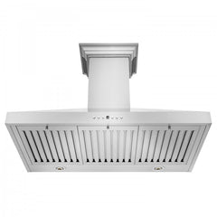 ZLINE 48 in. Stainless Steel Wall Range Hood with Built-in CrownSound® Bluetooth Speakers, KL3CRN-BT-48 - Smart Kitchen Lab