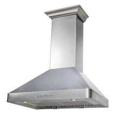 ZLINE 48 in. Wall Range Hood, DuraSnow® Finished, Stainless Steel, 8KF2S-48 - Smart Kitchen Lab