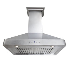 ZLINE 48 in. Wall Range Hood, DuraSnow® Finished, Stainless Steel, 8KF2S-48 - Smart Kitchen Lab