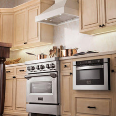 ZLINE 48 in. Wooden Wall Mount Range Hood in White, KBTT-48 - Smart Kitchen Lab