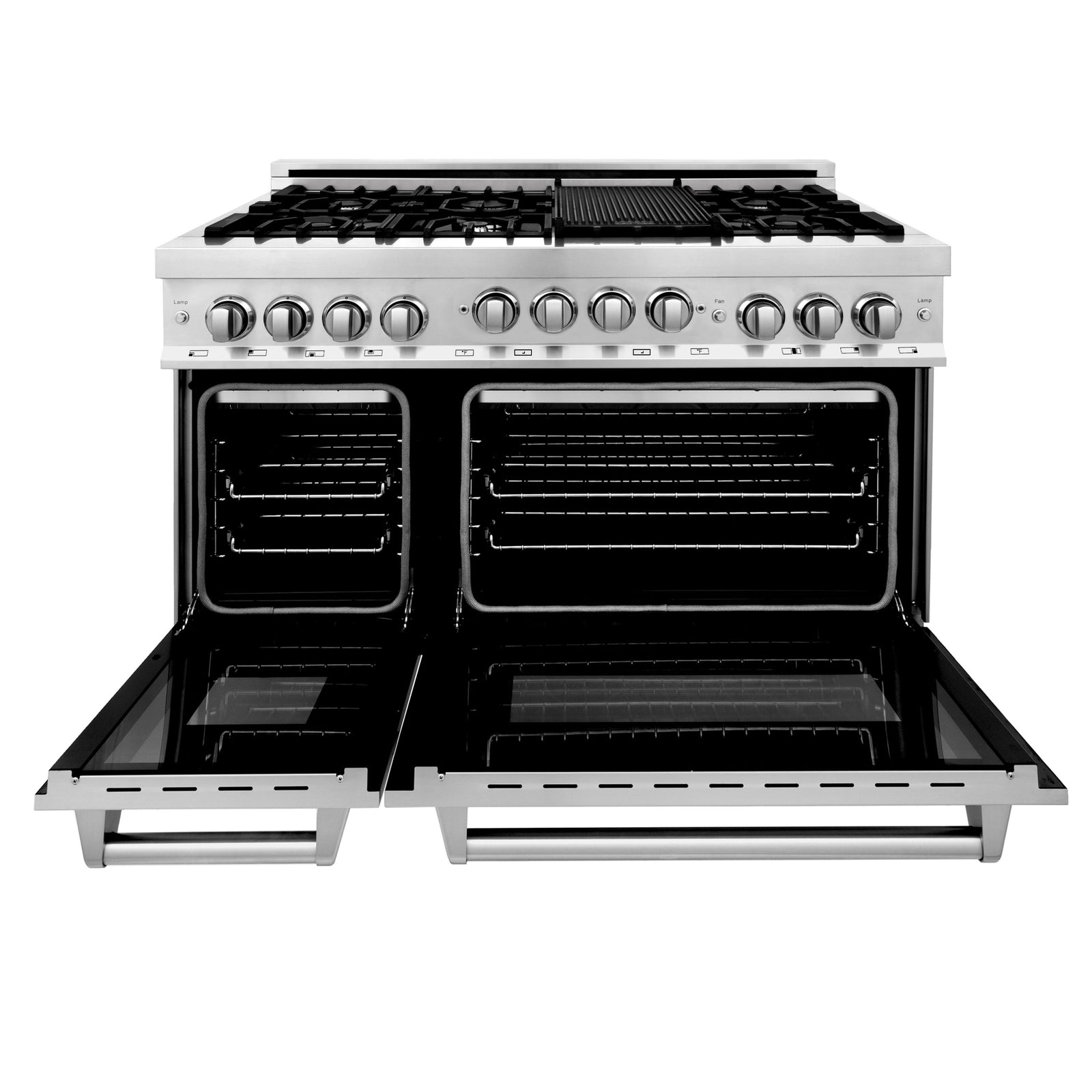 ZLINE 48 Inch 6.0 cu. ft. Range with Gas Cooktop and Gas Oven in Stainless Steel, RG48 - Smart Kitchen Lab