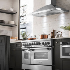 ZLINE 48 Inch 6.0 cu. ft. Range with Gas Cooktop and Gas Oven in Stainless Steel, RG48 - Smart Kitchen Lab