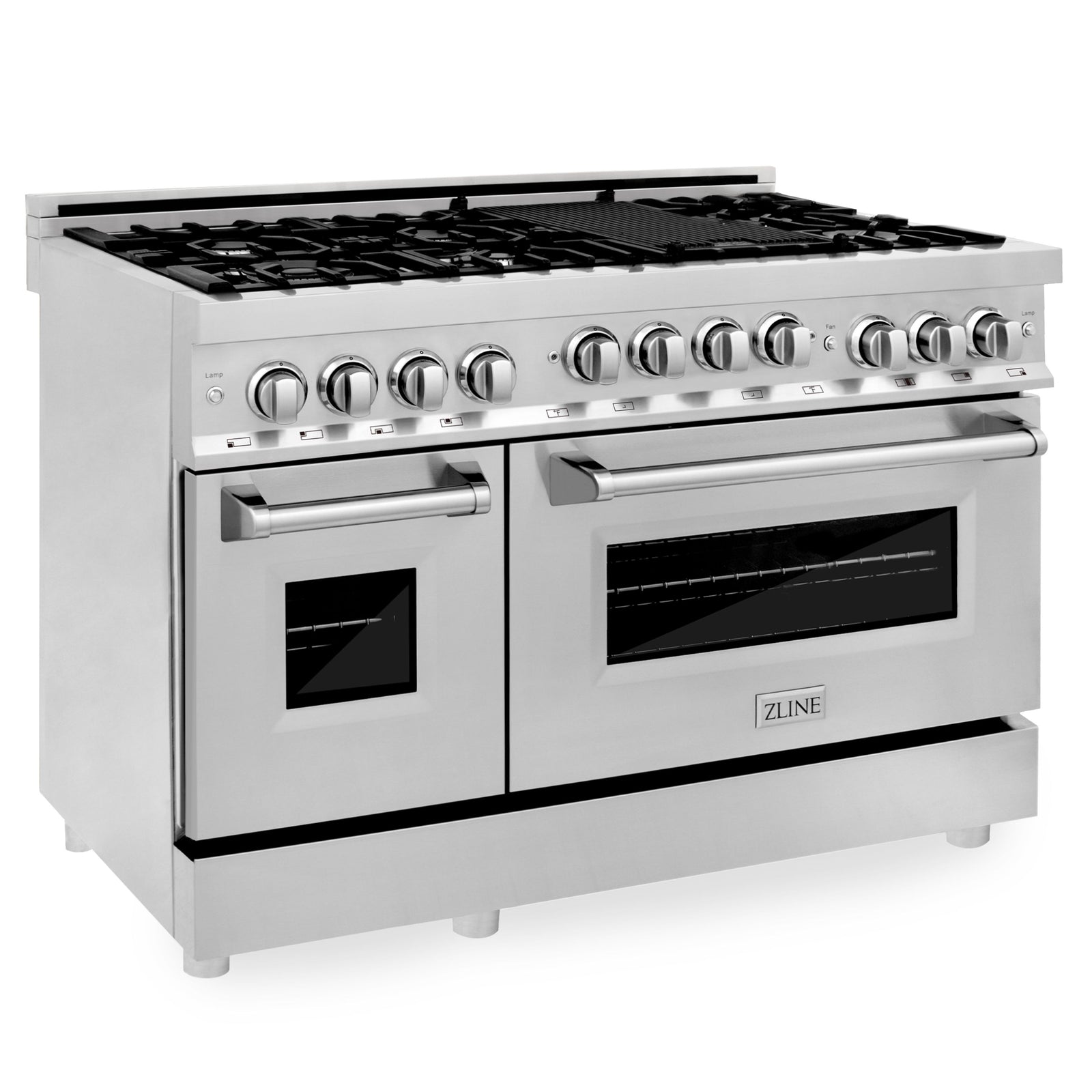 ZLINE 48 Inch 6.0 cu. ft. Range with Gas Cooktop and Gas Oven in Stainless Steel, RG48 - Smart Kitchen Lab