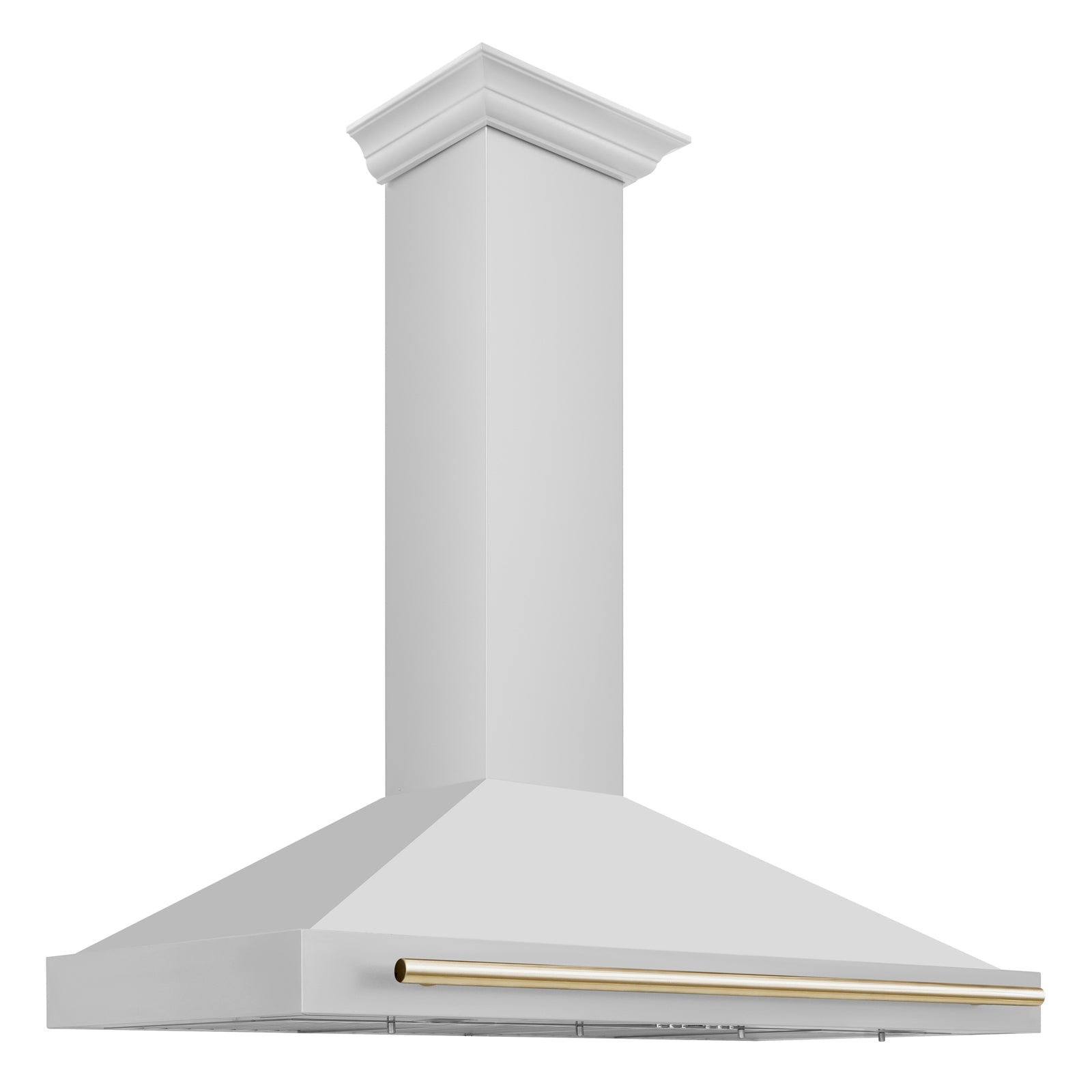 ZLINE 48 Inch Autograph Edition Stainless Steel Range Hood with Gold Handle, KB4STZ-48-G - Smart Kitchen Lab